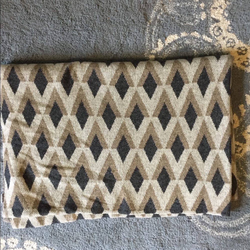 Dwell Studio wool blanket 72”x50”